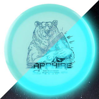 Latitude 64 Disc Golf Opto Moonshine Sapphire Distance Driver 10/6/-2/1.5 Blue/Green 163 grams