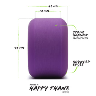 Orangatang Longboard Wheels Beefcake Purple 73mm 83A