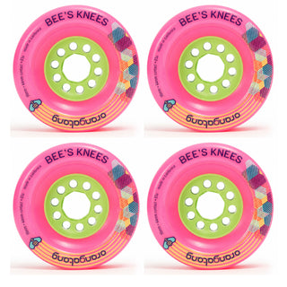 Orangatang Longboard Wheels Bees Knees Pink 90mm 83A Set