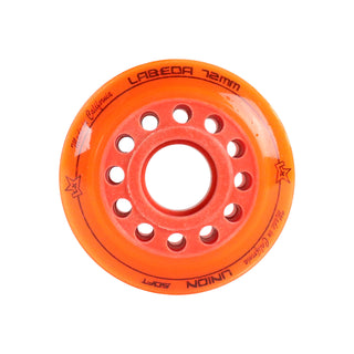 Labeda Roller Hockey Wheels - Union 72mm 76A Orange (4-Pack)