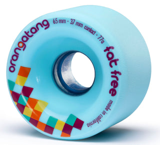 Orangatang Longboard Wheels Fat Free Blue 65mm 77A