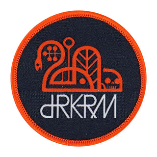 Darkroom Skateboard Patch OG Logo 2.5" Orange/Navy