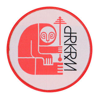 Darkroom Skateboard Patch Sloth Logo 3" Orange/White