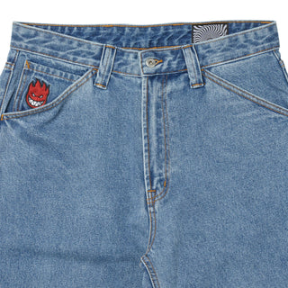 Spitfire Wheels Pants Bighead Fill Denim Medium Stone Wash Blue
