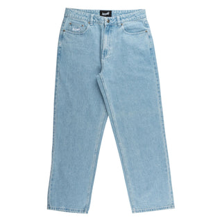 Welcome Skateboard Pants Immortal Loose Straight Denim Washed Blue Jeans Blue
