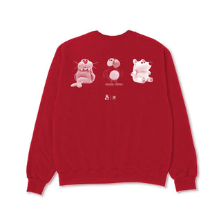Primitive Skateboards x Elf Sweater Hey Buddy Crewneck Red