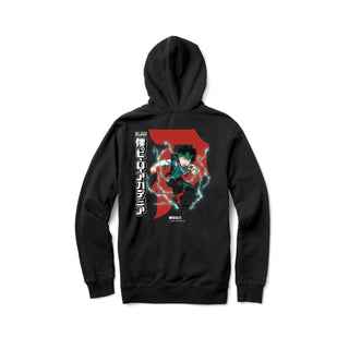 Primitive Skateboards Hoody My Hero Academia Dirty P Izuku Midoriya Pullover Black