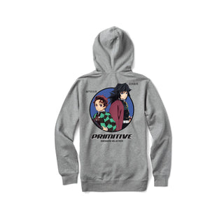 Primitive Skateboards Hoody Demon Slayer Heather Grey