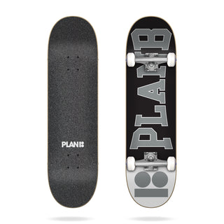 Plan B Complete Academy Black/White 7.75" x 31.6" Assembled