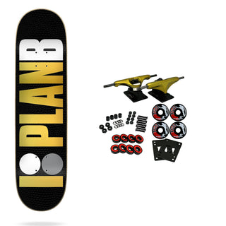 Plan B Complete Snake Skin Black/Gold 8.0" x 31.33"