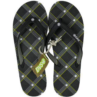 DVS Black Plaid Sandals