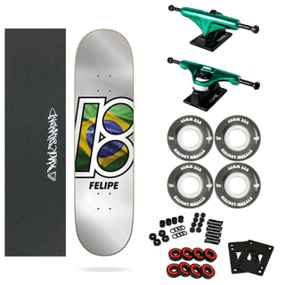 Plan B Complete Felipe Gustavo Global 7.75" with 83A Soft Wheels