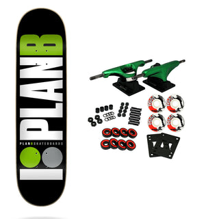 Plan B Skateboard Complete Team Green 8.0" x 31.75"