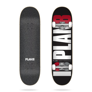 Plan B Complete Team Black/Red 8.0" x 31.85" Assembled