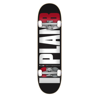 Plan B Complete Team Black/Red 8.0" x 31.85" Assembled