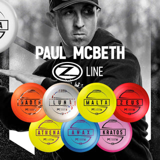 Discraft Disc Golf Paul McBeth Z Line Hades Distance Driver 12/6/-3/2 Yellow/White 167-169 grams