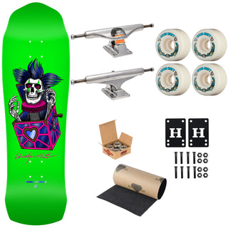 Powell Peralta Premium Skateboard Chris Hiett Skull 9.5" Independent Trucks, Dragon Formula Wheels, Indy Bearings