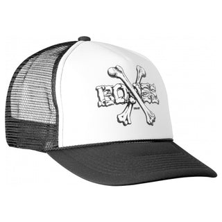 Powell Peralta Hat Cross Bones Mesh White/Black