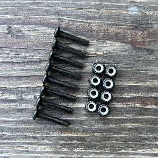 Paris Longboard Trucks Mounting Hardware Pan Head Bolts and Nuts Pack 1 1/8"