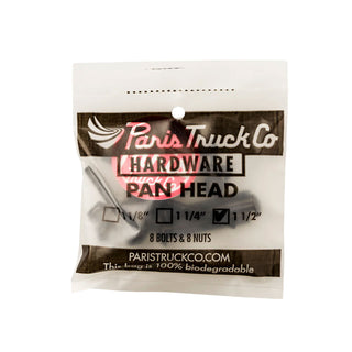 Paris Longboard Trucks Mounting Hardware Pan Head Bolts and Nuts Pack 1 1/2"
