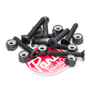 Paris Longboard Trucks Mounting Hardware Flat Head Bolts and Nuts Pack 1 1/8"