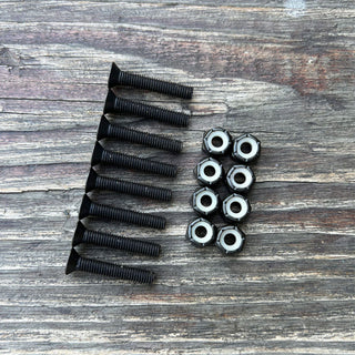 Paris Longboard Trucks Mounting Hardware Flat Head Bolts and Nuts Pack 1 1/8"