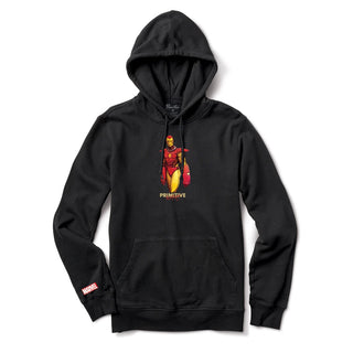 Primitive Pullover Hoody Moebius Marvel Iron Man Black