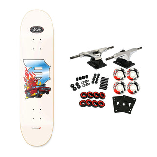 Primitive Skateboard Complete Roadster White 8.5" x 32"