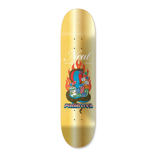 Primitive Skateboard Deck Neal Cobra Gold 8.125" x 31.625"