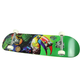 Push Skateboard Complete Toucan 8.0" Green Side View
