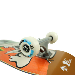 Push Skateboard Complete Andy Jenkins Guest BRF Orange 8.0" Wheel Close Up