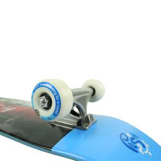 Push Skateboard Complete Curbie Blue 7.0" Wheel Close Up