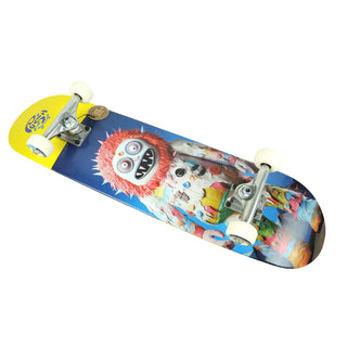 Push Skateboard Complete Frosty Portrait Yellow 7.75" Side View