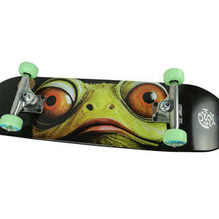 Push Skateboard Complete Gecko Eyes Green 7.5" Side View