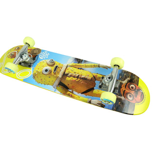 Push Skateboard Complete Yellow Man Yellow 7.25" Side View