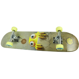 Push Skateboard Complete Peek Over Yellow 7.0" Side View