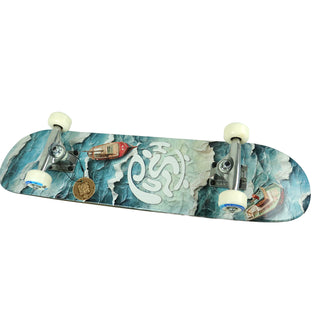 Push Skateboard Complete Ocean Blue Blue 7.0" Side View