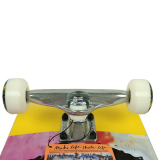 Push Skateboard Complete Brazil MLSL Yellow 8.5" Trucks Close
