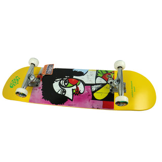 Push Skateboard Complete Brazil MLSL Yellow 8.5" Side View