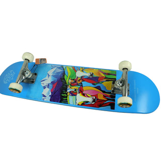 Push Skateboard Complete Nepal MLSL Light Blue 7.75" Side View