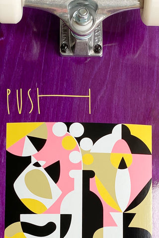 Push Skateboard Complete Ruben Sanchez Guest 8.25" Purple