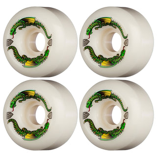 Powell Peralta Skateboard Wheels 55mm x 35mm Dragon Formula 93A White