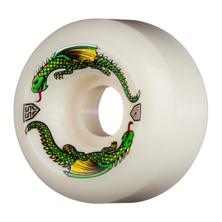 Powell Peralta Skateboard Wheels 55mm x 35mm Dragon Formula 93A White