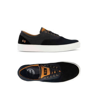 State Footwear Skateboard Shoes Pacifica Cup Black/White Suede