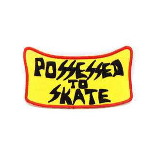 Dogtown Skateboard Patch Possessed to Skate Yellow 3.5" x 2" Iron /Sew On