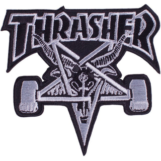 Thrasher Skateboard Magazine Patch Skate Goat Black 3.75" x 3.75" Iron /Sew On