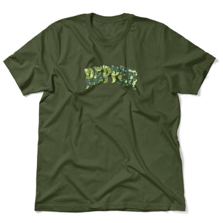 Pepper Griptape Shirt 8 Bit Camo