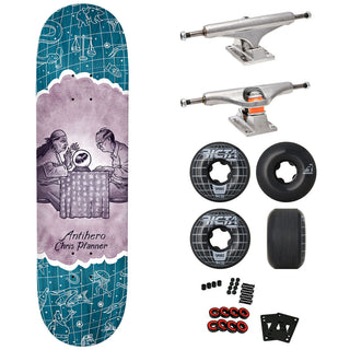 Anti Hero Premium Skateboard with Indy Trucks, Ricta Wheels 8.06" Pfanner Sign