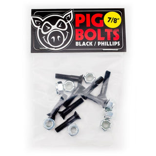 Pig Mounting Hardware Phillips Black 7/8"