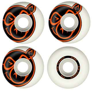 Pig Skateboard Wheels 54mm Classic 99A White